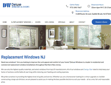 Tablet Screenshot of deluxewindows-nj.com